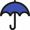 umbrella, cloudy, forecast, insurance, moon, rain, weather