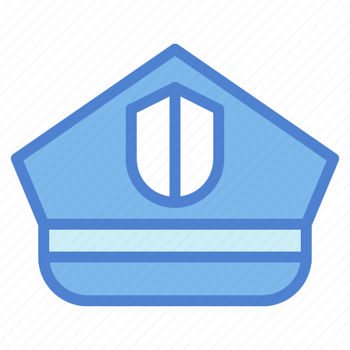 Hat, occupation, police, policeman, protection, security icon - Download on Iconfinder