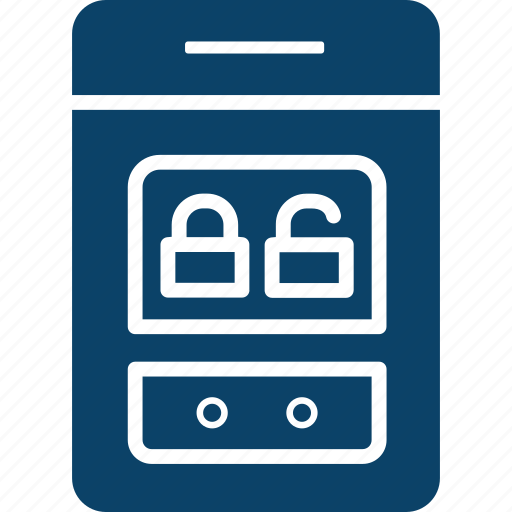 Mobile, passected, phone, protencryption, word icon - Download on Iconfinder