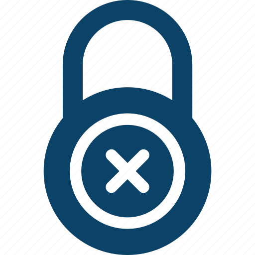 Denied, lock, password, private, protection icon - Download on Iconfinder