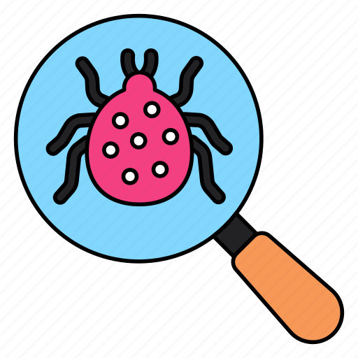 Bug testing, bug analysis, debugging, search bug, search virus icon - Download on Iconfinder