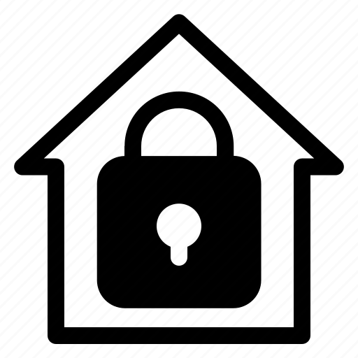 1, home, security, house, padlock, safe icon - Download on Iconfinder