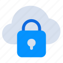 cloud, security, web, padlock, protected