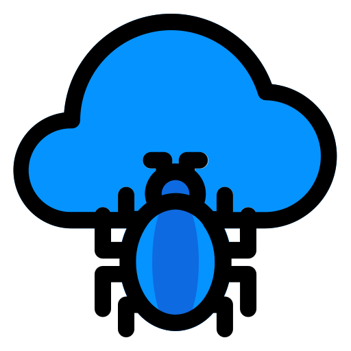 1, cloud, computing, bug, malware, infection icon - Download on Iconfinder