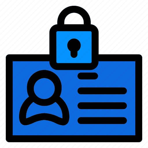 1, id, card, padlock, security, identity icon - Download on Iconfinder