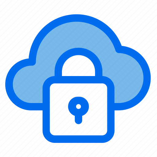 Cloud, security, web, padlock, protected icon - Download on Iconfinder