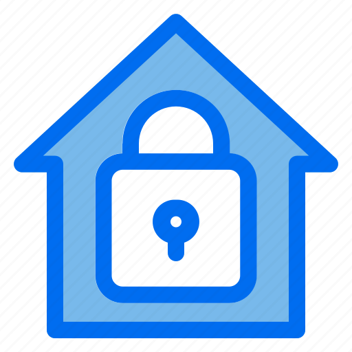1, home, security, house, padlock, safe icon - Download on Iconfinder