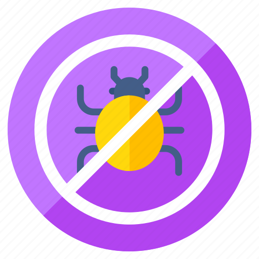 No bug, no malware, stop bug, stop virus, no virus icon - Download on Iconfinder