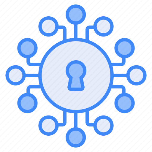 Cyber, security, network, lock, protection, safety, information icon - Download on Iconfinder