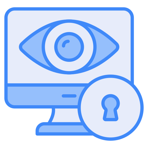 Online privacy, security, privacy, lock, computer, webpage, monitoring icon - Download on Iconfinder