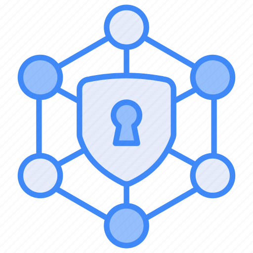 Network, security, cyber, lock, protection, safety, connection icon - Download on Iconfinder