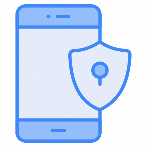 Mobile, security, phone, secure, password, protection, shield icon - Download on Iconfinder