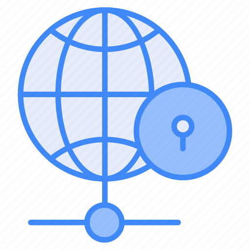 Global, network, security, privacy, technology, internet, lock icon - Download on Iconfinder