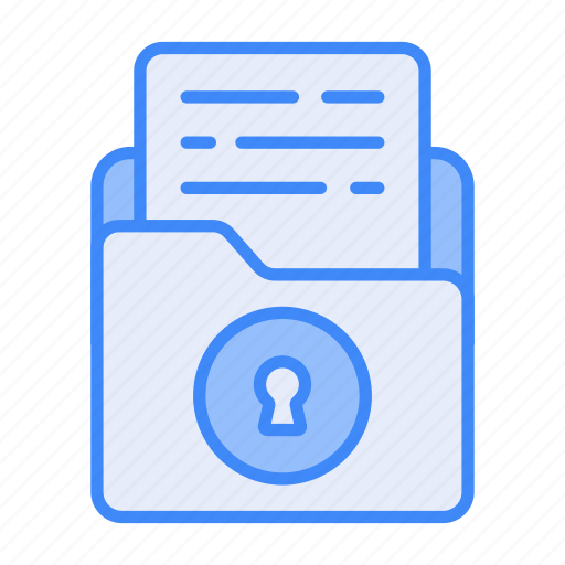 Confidentiality folder, file, security, folder, padlock, secret, documents icon - Download on Iconfinder