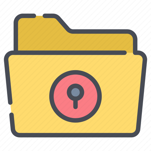 Folder security, folders, security, storage, server, database, protection icon - Download on Iconfinder