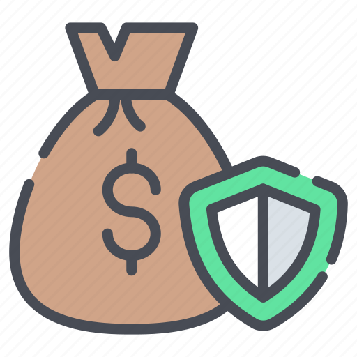 Financial, security, finance protection, assets, protection, money bag, money icon - Download on Iconfinder