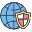 global, secure, shield, world, security, protection, network 
