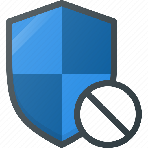 Disable, firewall, protect, protection, security, shield icon - Download on Iconfinder