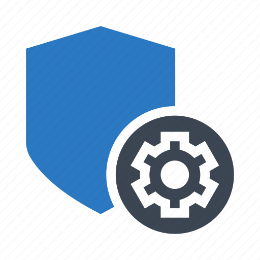 Configuration, protection, security, setting, shield icon - Download on Iconfinder