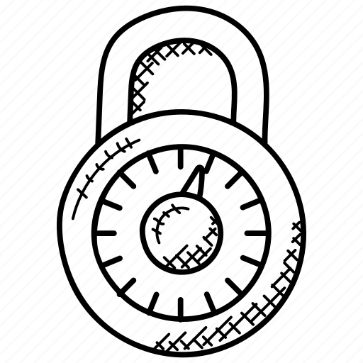 Combination lock, combination padlock, internal mechanism, master lock, password protected lock icon - Download on Iconfinder