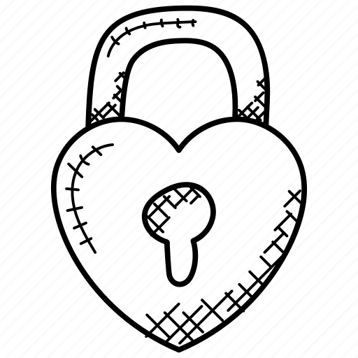 Heart shape lock, heartlock, lovelock, valentine day symbol, vandalism icon - Download on Iconfinder