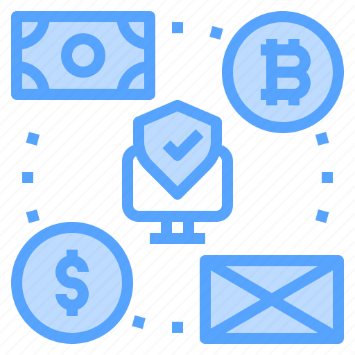 Bitcoin, computer, email, money, security icon - Download on Iconfinder