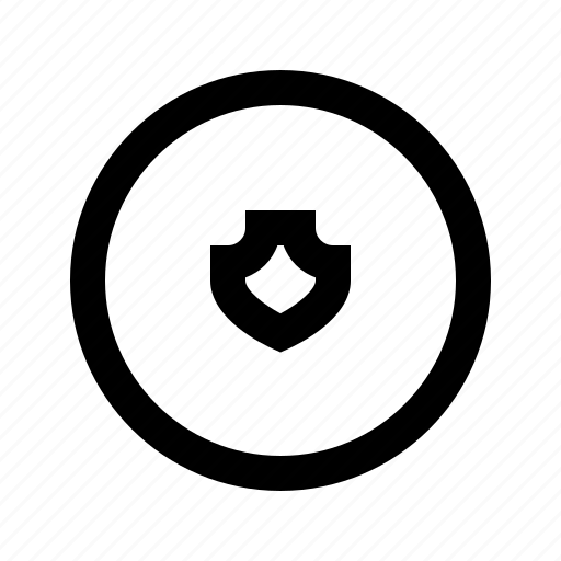 Circle, protect, protection, secure, security, shield icon - Download on Iconfinder