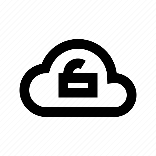 Cloud, protect, protection, secure, security, unlock icon - Download on Iconfinder