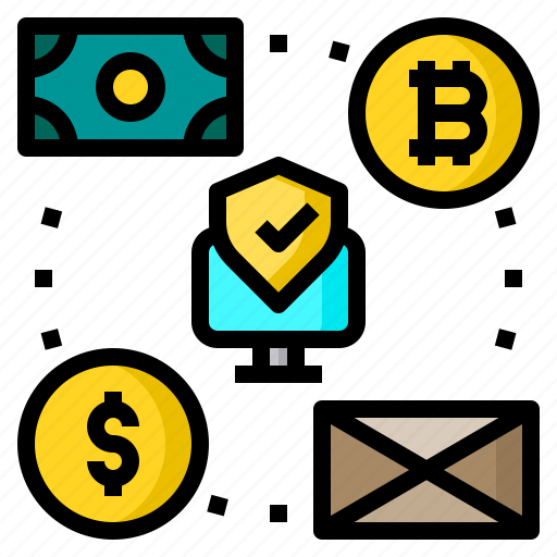 Bitcoin, computer, email, money, security icon - Download on Iconfinder