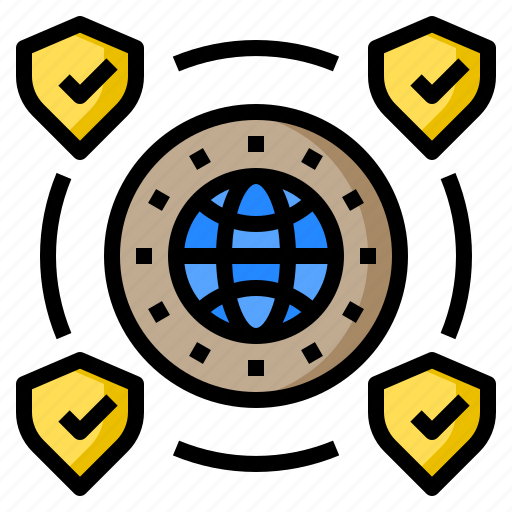 Global, protect, security, shields, world, worldwide icon - Download on Iconfinder