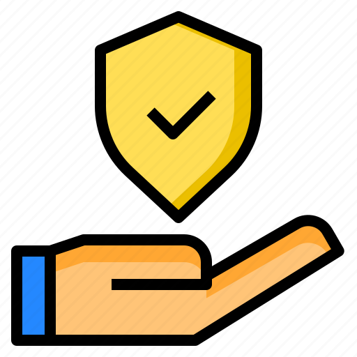 Hand, protect, protection, security, shield icon - Download on Iconfinder