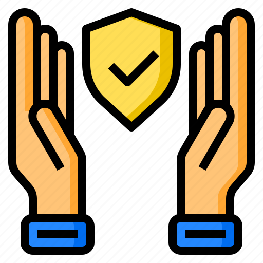 Hand, hands, protect, protection, shield icon - Download on Iconfinder