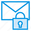 email, envelope, lock, message 