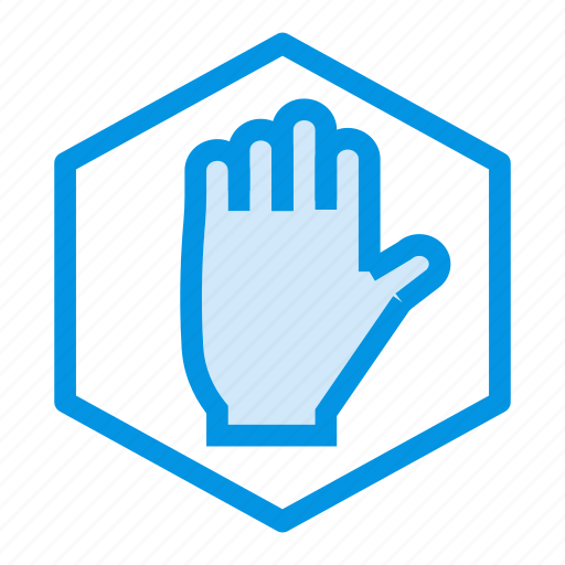 Hand, road, stop, warning icon - Download on Iconfinder