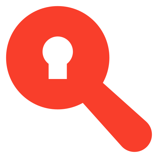 Key, lock, magnifier, search icon - Free download