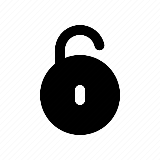 Circle, unlock, secure, security icon - Download on Iconfinder