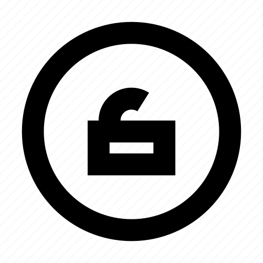Circle, protect, protection, secure, security, unlock icon - Download on Iconfinder