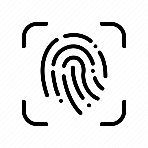 Fingerprint, scanner, fingerprint scanner, biometric, security, identification, protection icon - Download on Iconfinder