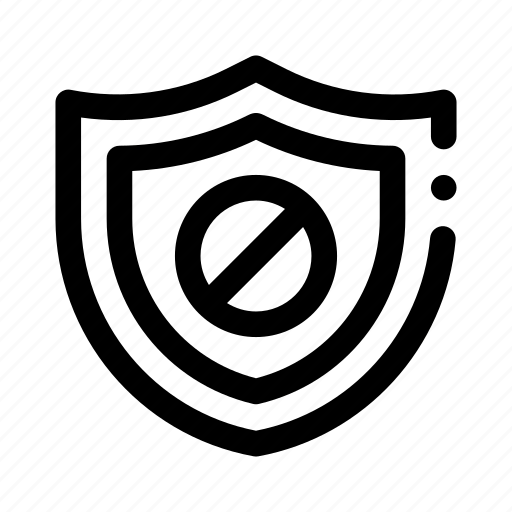 Access, denied, forbidden, cancel, prohibition, shield icon - Download on Iconfinder