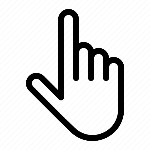 Finger, hand, hands and gestures, interface, point at, select, selection icon - Download on Iconfinder