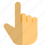 hand, pointing, up 
