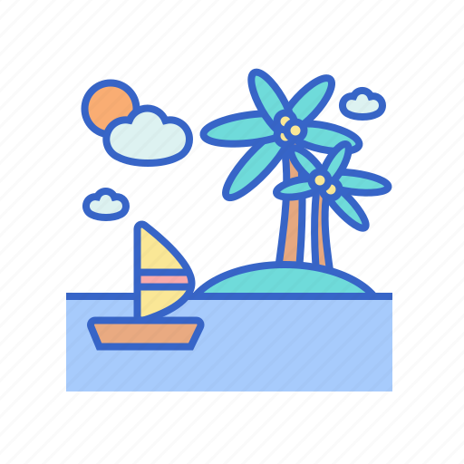 Beach, holiday, island, relax, sea, travel, vacation icon - Download on Iconfinder