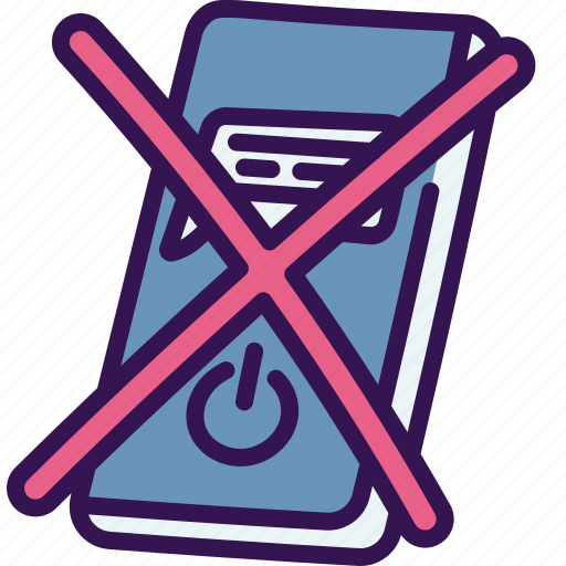 Digital, detox, no, smartphones, signaling, prohibition, prohibited icon - Download on Iconfinder