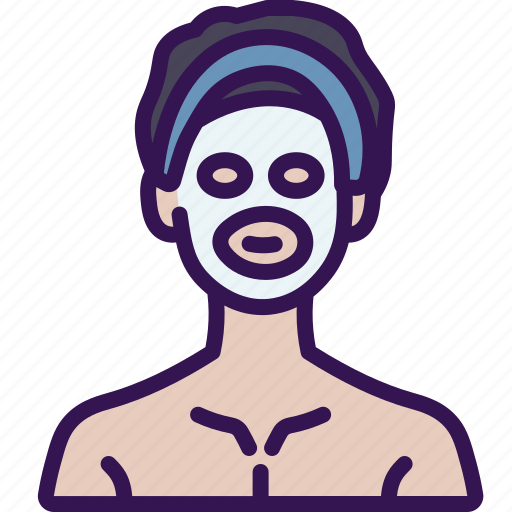 Face, mask, skin, care, men, self, love icon - Download on Iconfinder