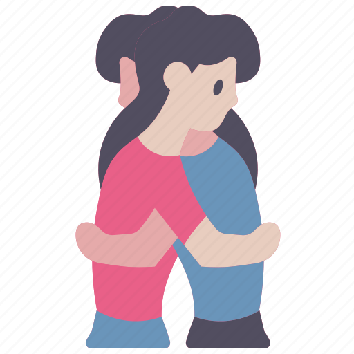 Hug, self, care, love, comforting, friends icon - Download on Iconfinder