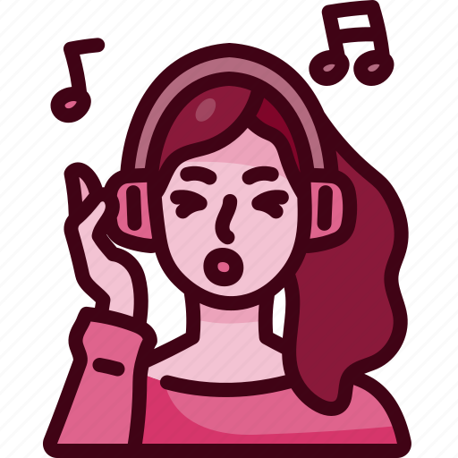 Listening, happiness, music, song, self, care, hobby icon - Download on Iconfinder