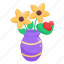 flower vase, flowerpot, decorative vase, flower decor, indoor flowers 