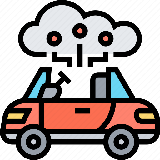 Cloud, computing, car, driving, network icon - Download on Iconfinder
