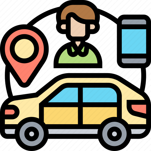 Device, destination, car, sharing, driverless icon - Download on Iconfinder