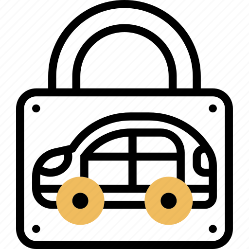 Antitheft, technology, automobile, locked, cybersecurity icon - Download on Iconfinder